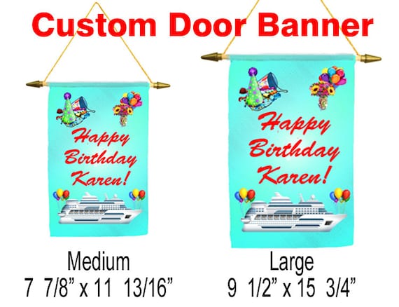 Cruise Ship Door Banner Birthday Banner That Can Be Etsy