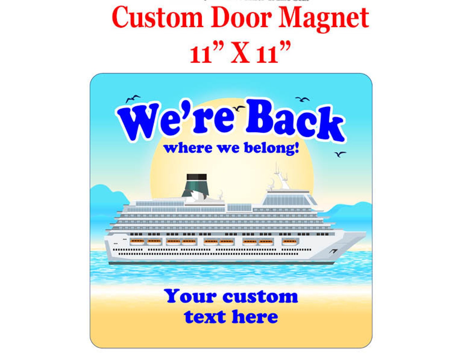 birthday magnets for cruise ship doors