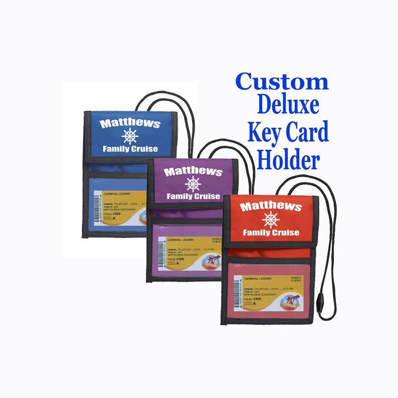 Cruise Ship Key Card Holder. Custom Deluxe Holder With Your Etsy