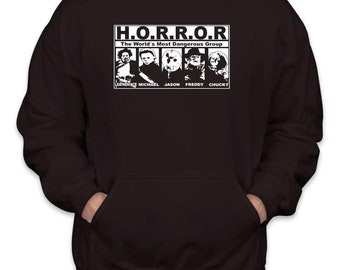 thumbnail interactive-video image 1 of 'Killing Joke' Funny Gravity Graphic Hoodie – Black, Men's Regular Fit (Style 2213) 1 of 3