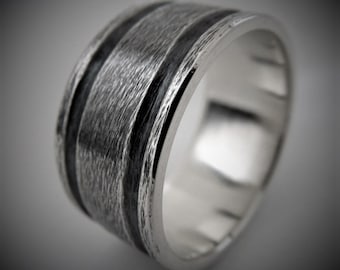 Men's Wide Wedding Band "Ilex"