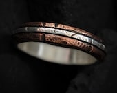 Mens Copper Wedding Ring Womens Copper Wedding Ring Anniversary Rings | Alder 4-5mm Wide