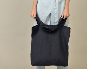 Ready to ship/Linen market bag. Heavy linen bag in various colors. Linen hand bag. Linen shopping bag. Washed linen bag.