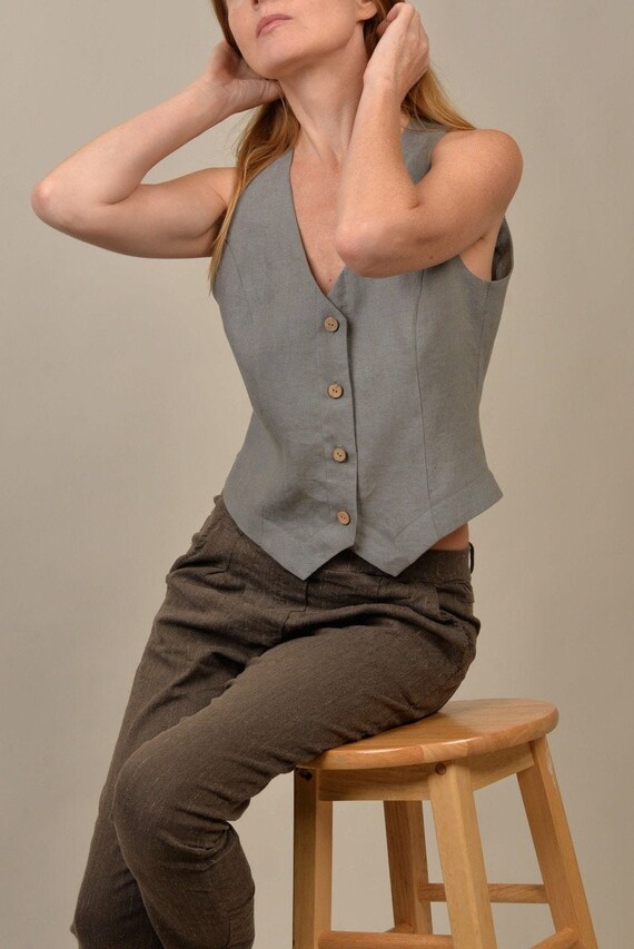 Mens Slim Fit Double Breasted Formal Waistcoat in Black  SIRRI