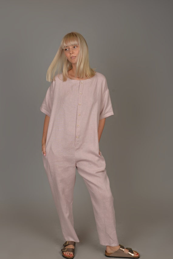 Pure linen jumpsuit Clearance
