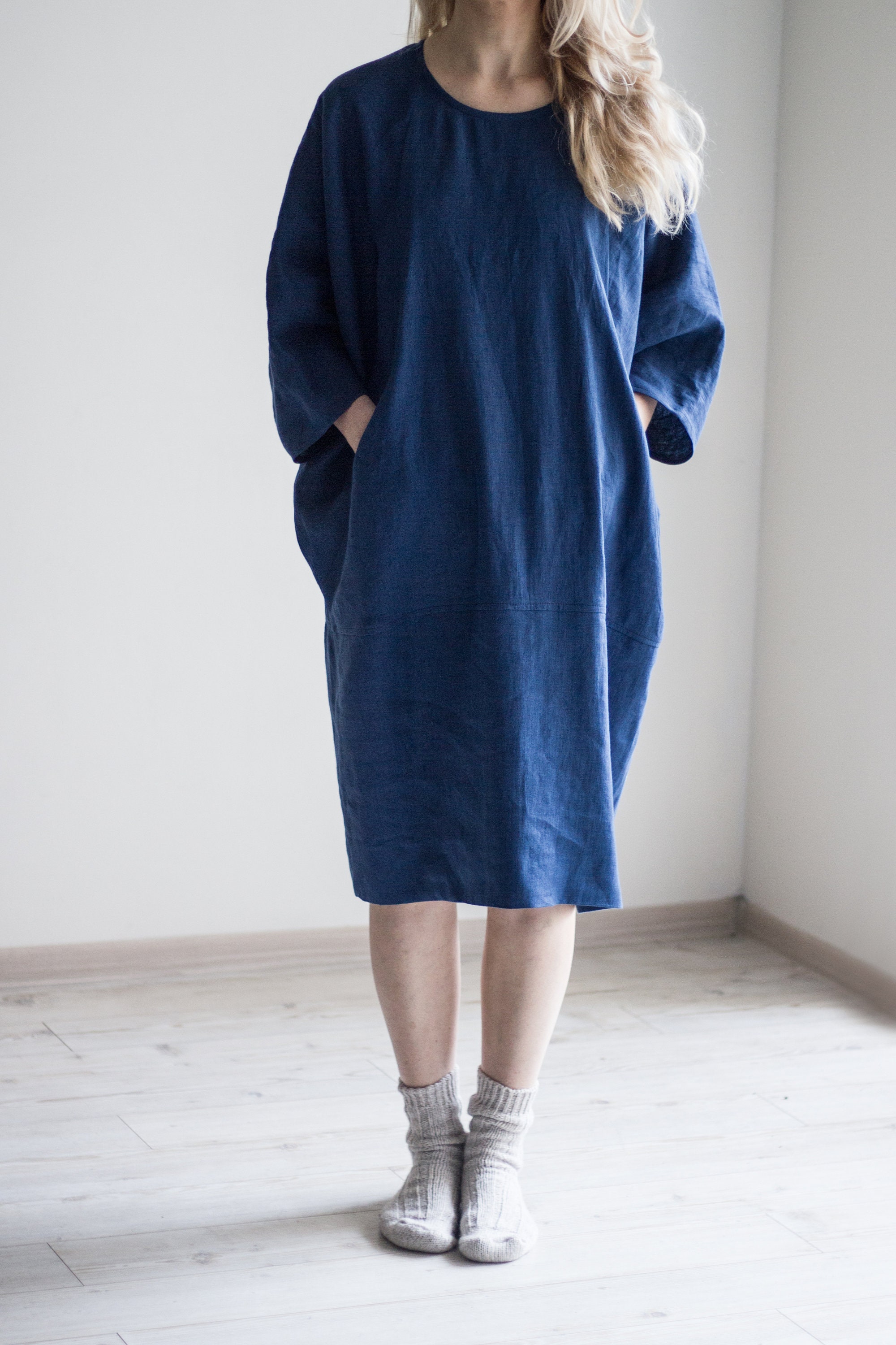Oversized Linen Dress. Linen Dress/tunic. Loose Linen Dress/tunic
