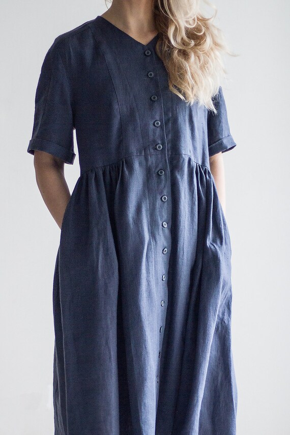 washed linen dress