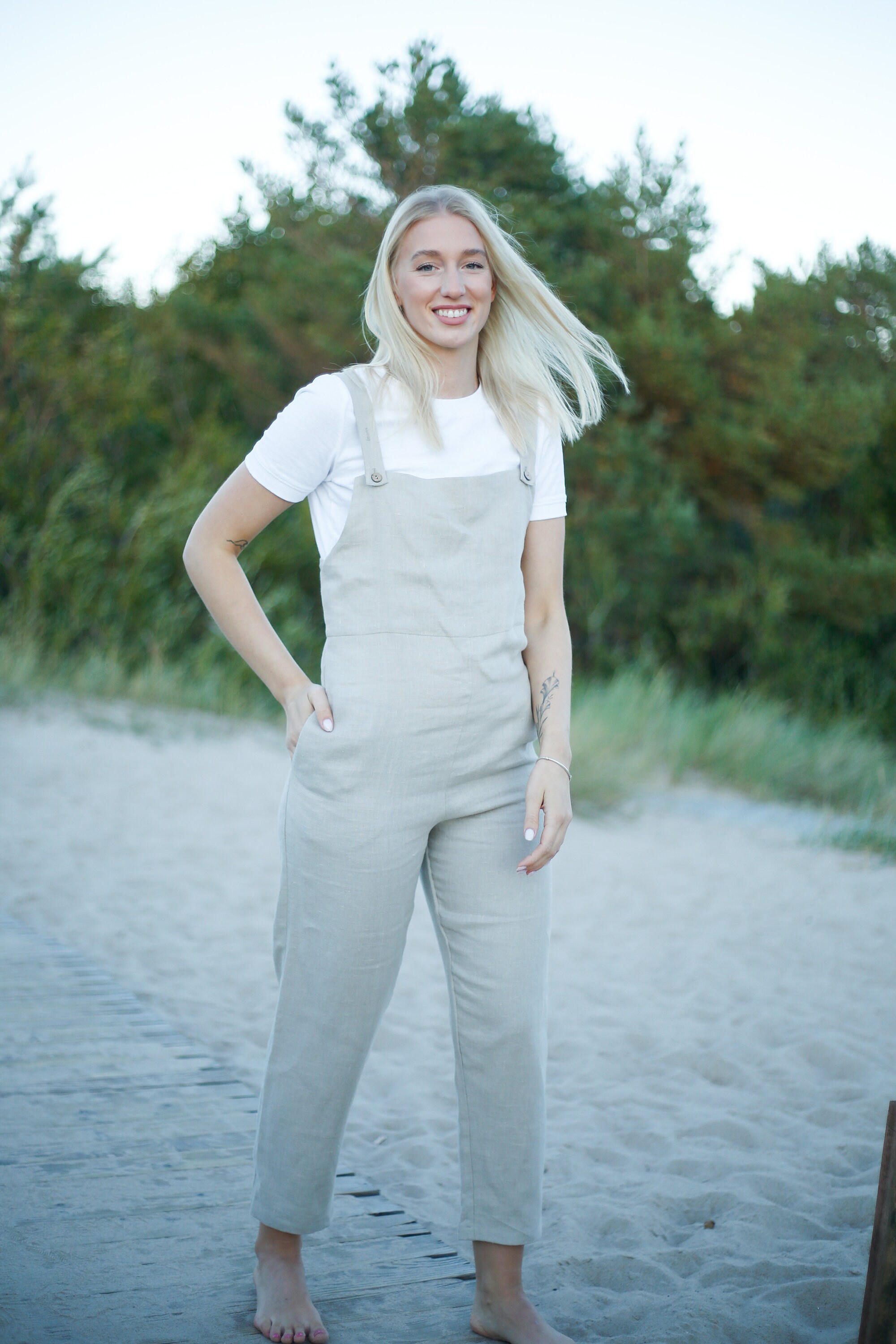 Women Linen Romper - Etsy