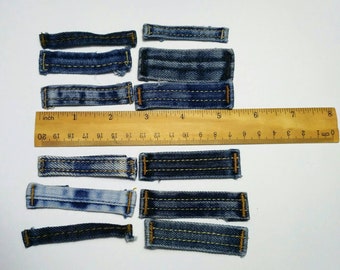 black denim belt loops