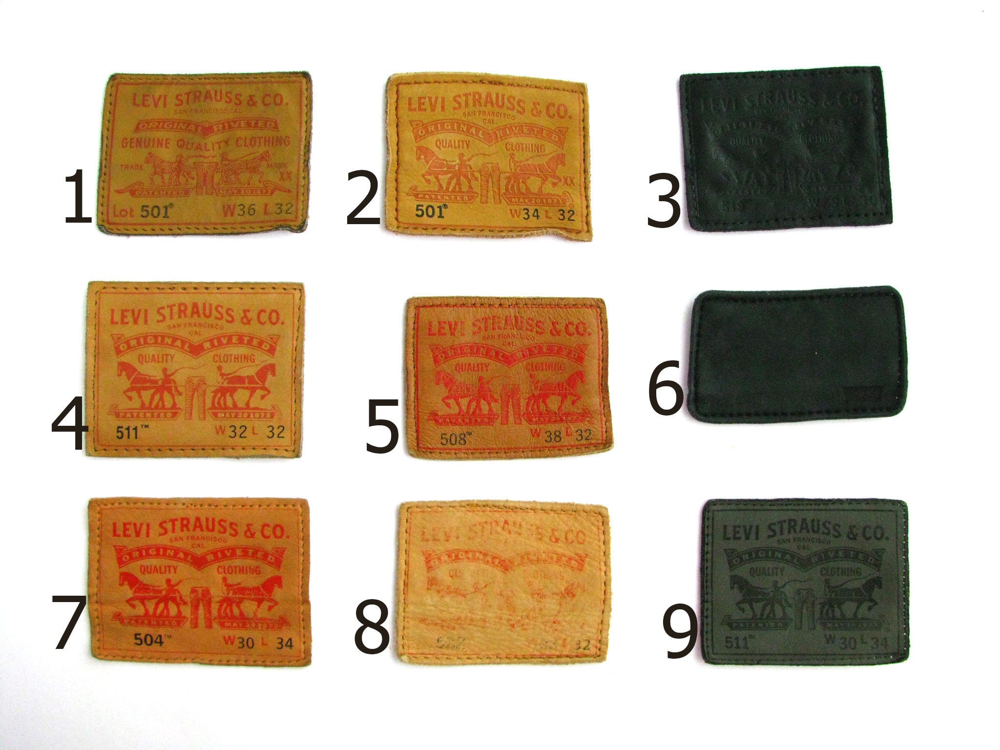 Introducir 38+ imagen vintage levi’s leather patch