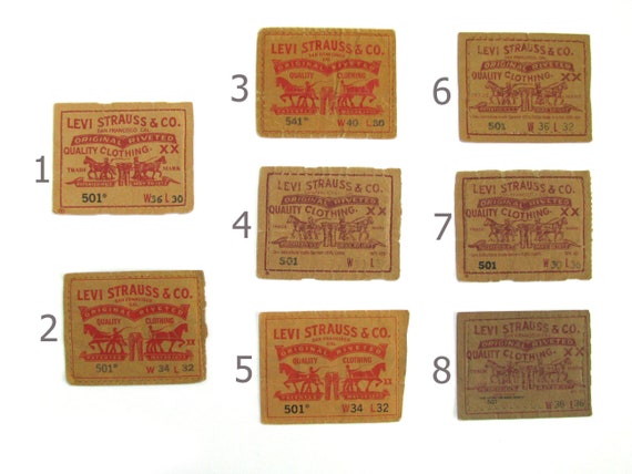 稀少 非売品 50s- Levi's advertising brass tag LEVI'S VINTAGE CLOTHING 501ZXX 1960 Red Selvedge LE Hidden