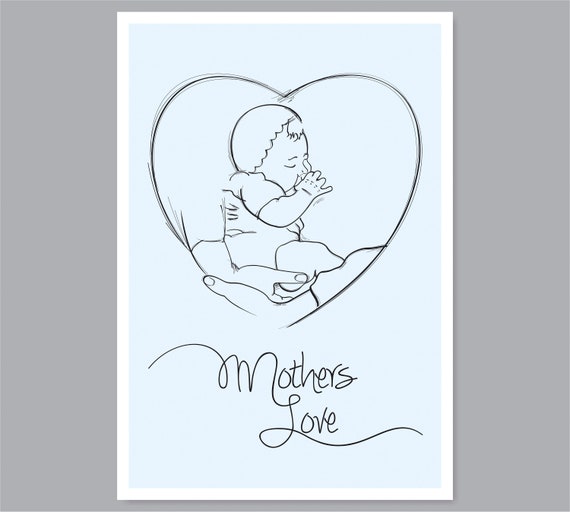Fete Des Meres Love Dessin Au Trait Imprime Sur Un Fond Bleu Etsy Fete Des Meres Love Dessin Au Trait Imprime Sur Un Fond Bleu Etsy