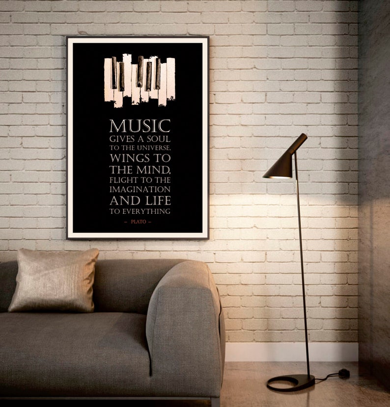 Music Poster, Music Definition, Music Quote, Music Wall Art, Music