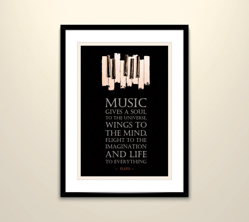 Music Poster, Music Definition, Music Quote, Music Wall Art, Music