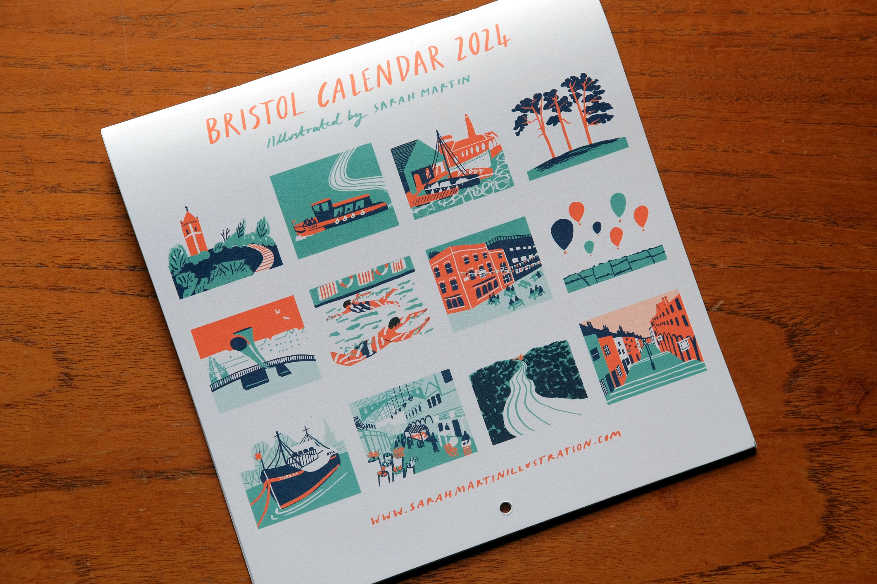 Bristol 2024 Calendar, Illustrated Wall Calendar Etsy