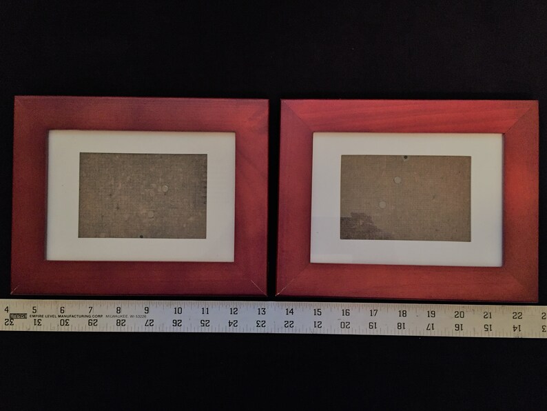 Set of Two Matching Picture Frames Desk or Wall Portrait or Etsy