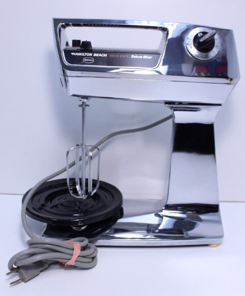 Vintage Hamilton Beach Scovill Solid State Deluxe Mixer with 2 Etsy