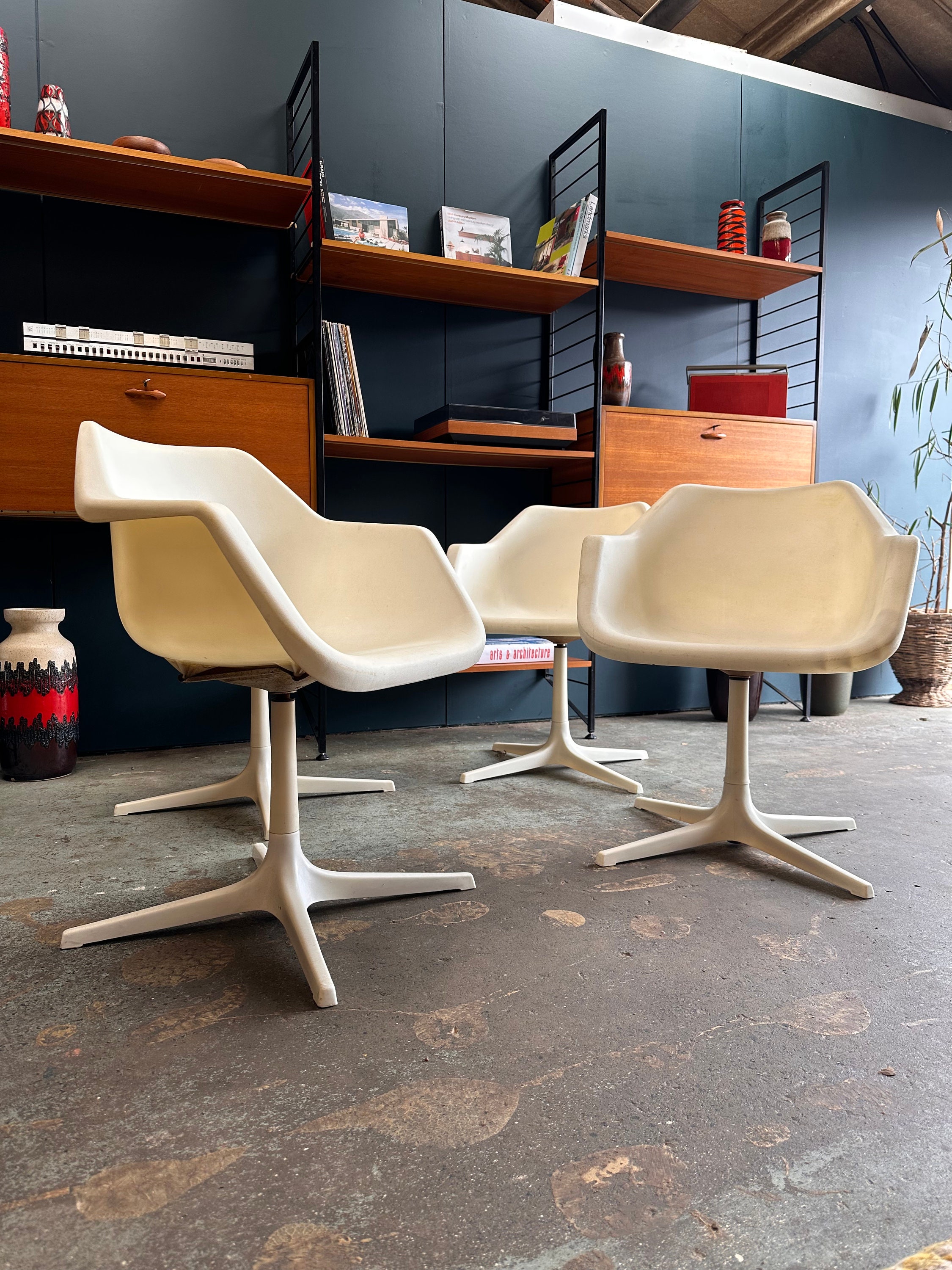 Robin Day Polyprop Swivel Dining Chairs Etsy