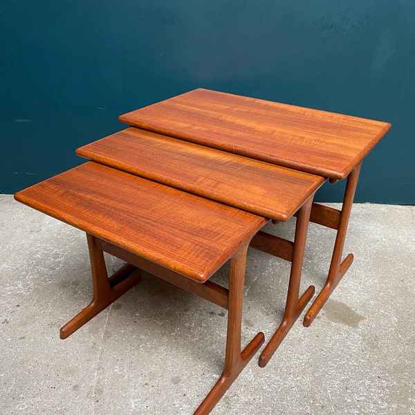 Kai Kristiansen Danish Nest of Teak Tables