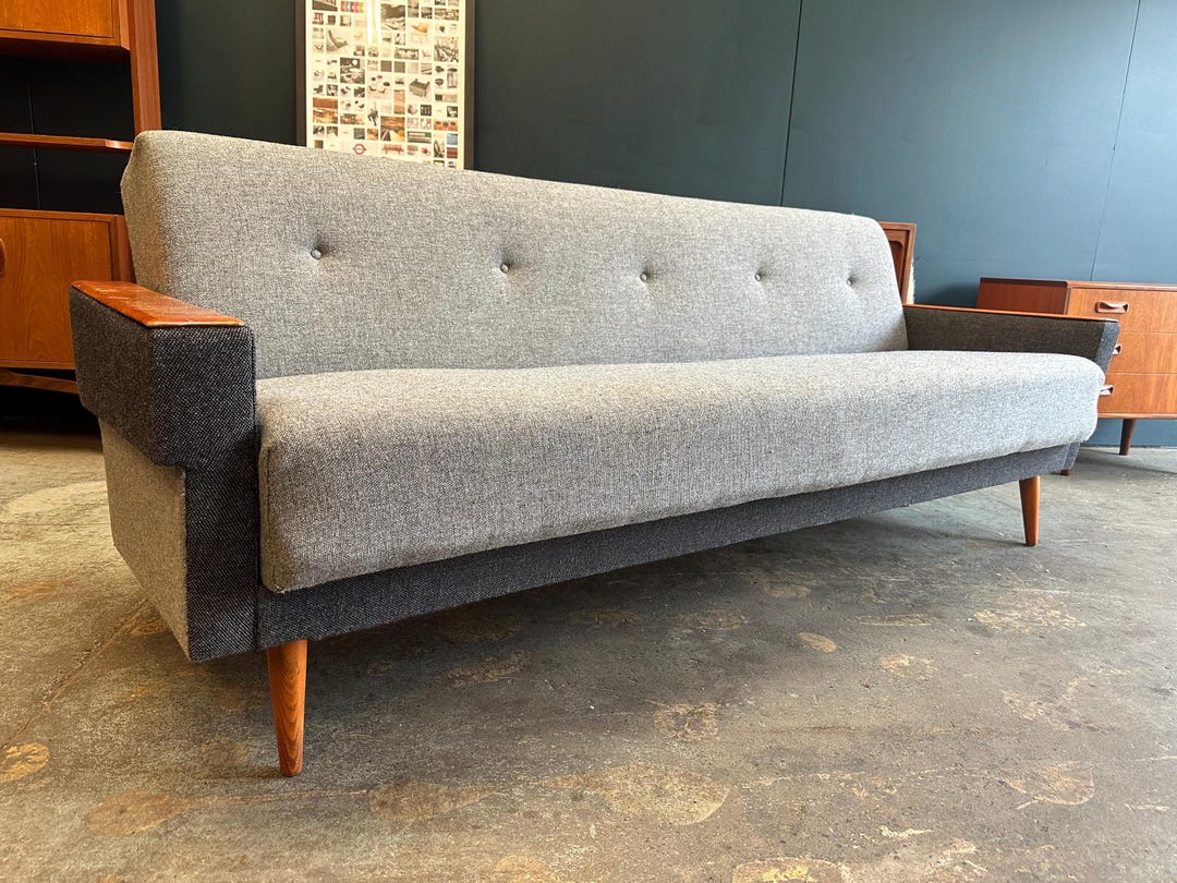 Mid-century Sofa Bed - Etsy UK