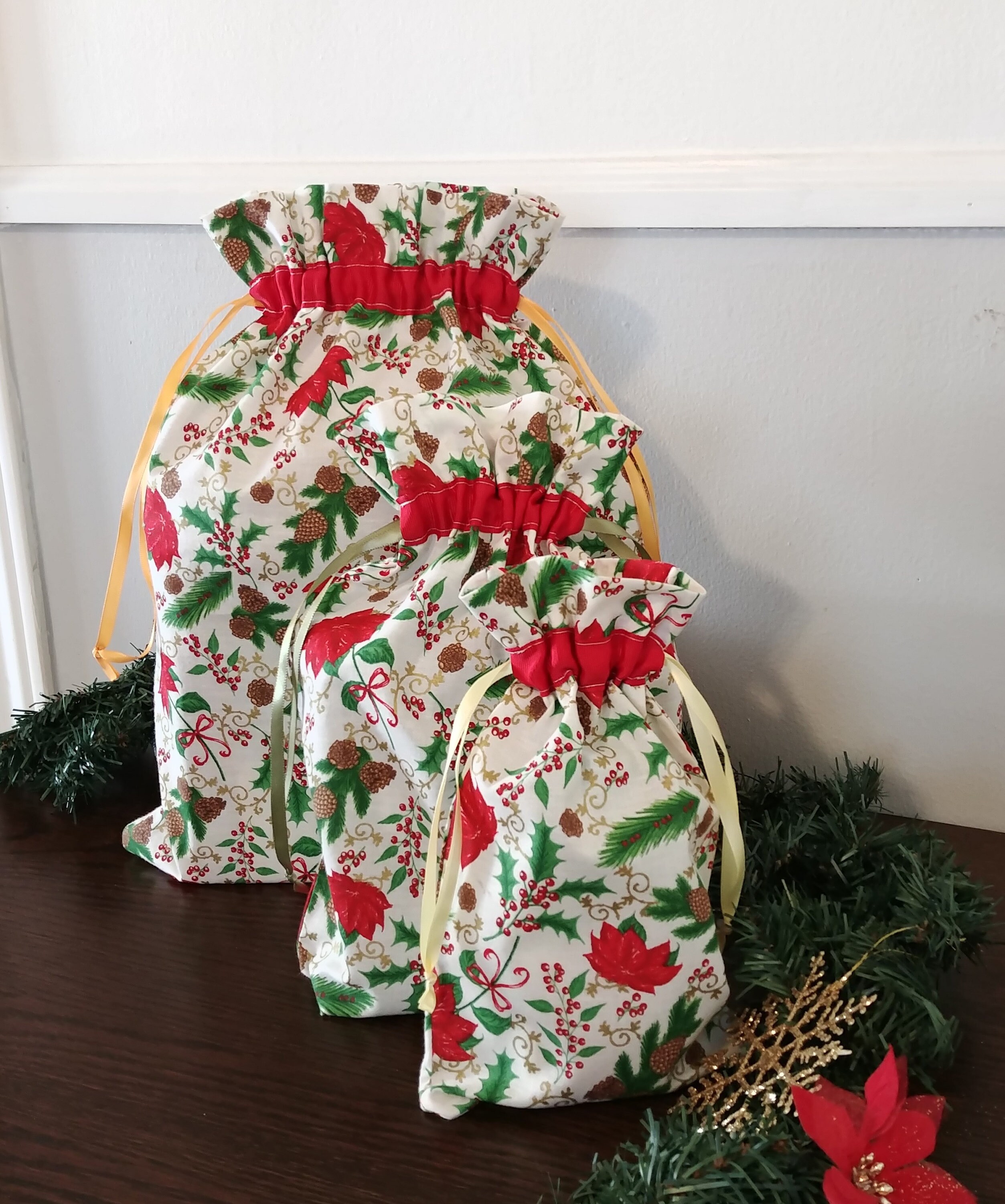 Sac cadeau Noël Emballage réutilisable Zéro déchet Etsy