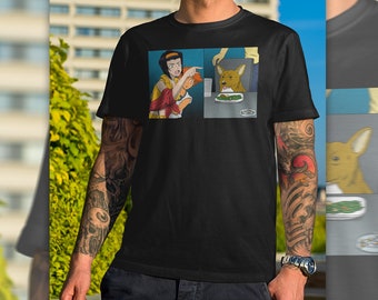 Woman vs. Corgi -  Anime Meme | 90's Sci-Fi Anime Unisex T-shirt
