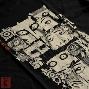 Akumu: Eyes of Horrors - Horror Manga, Grotesque Art, Creepy Japanese Horrors, Gore Manga, Macabre, Dark Aesthetic, Gothic Unisex T-shirt