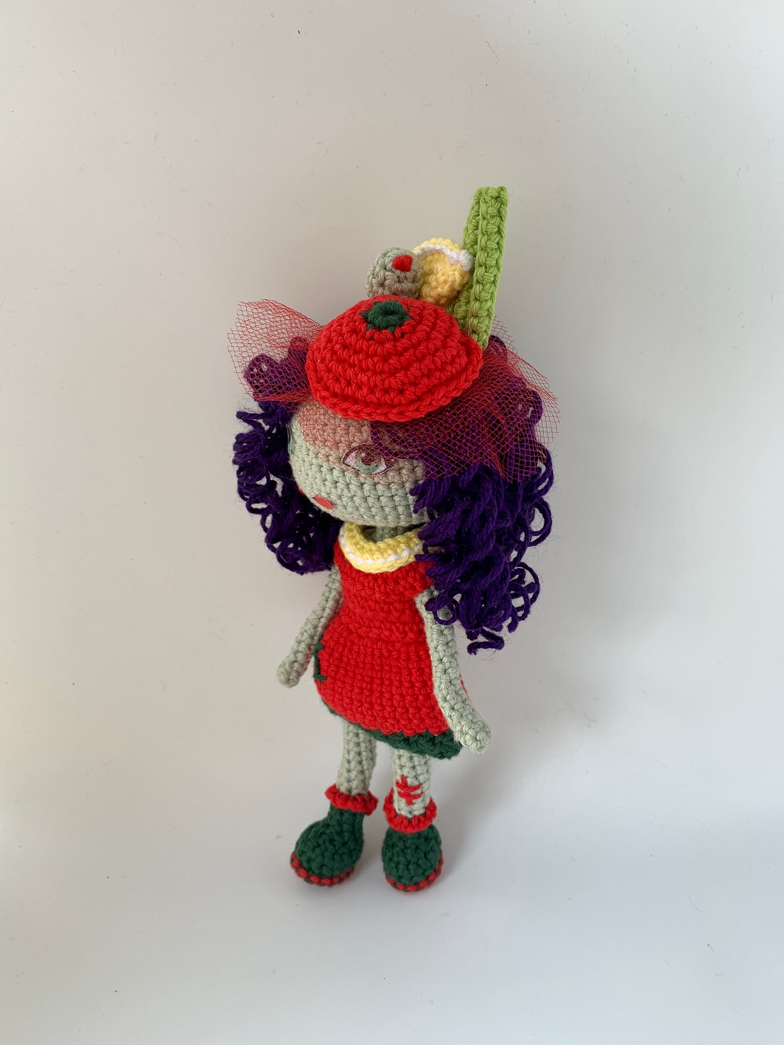 Bloody Mary Zombie crochet doll pattern crochet halloween Etsy