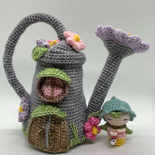 Fairy House Watering Can Crochet Pattern Fairy House Watering Etsy