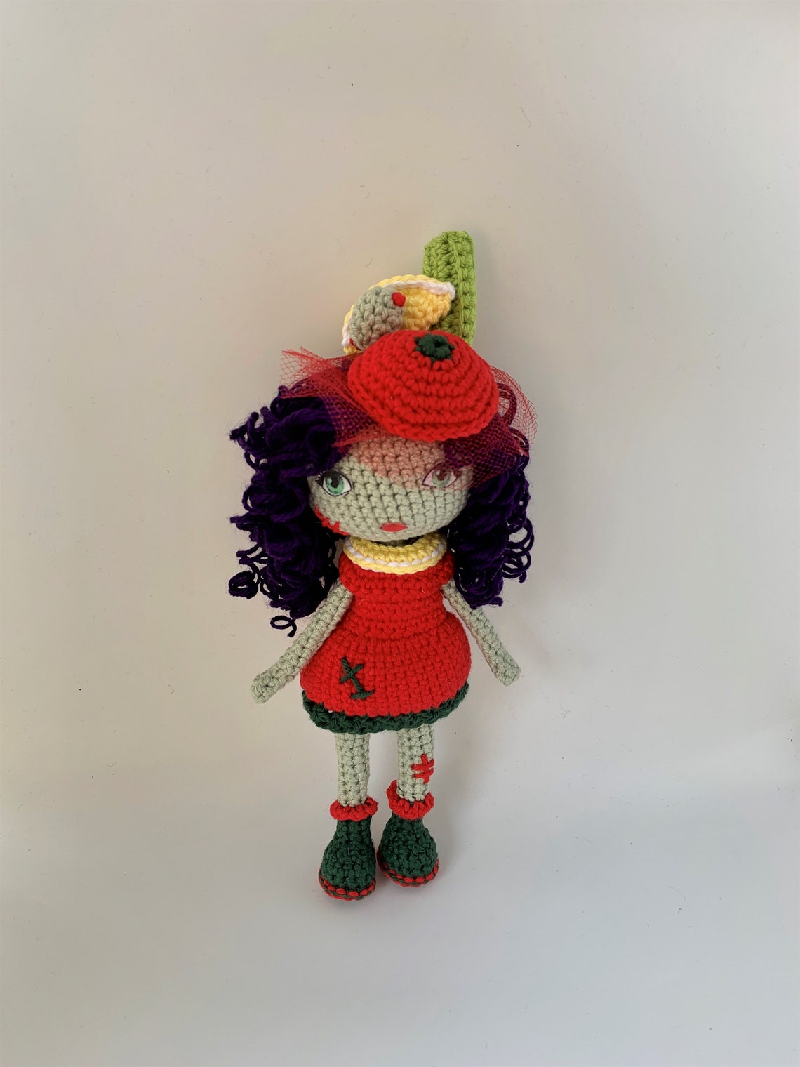 Bloody Mary Zombie crochet doll pattern crochet halloween Etsy