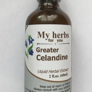 Celandine Greater tincture, Organic