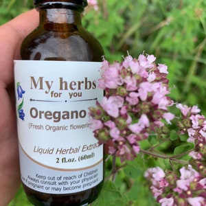 Oregano (Fresh Organic plant) Tincture