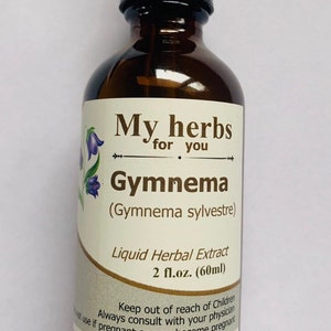 Gymnema tincture, Gymnema sylvestre, Organic dried leaf