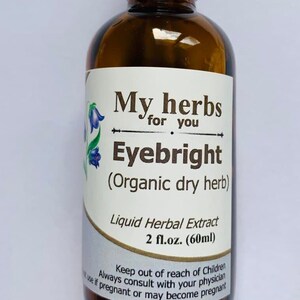 Augentrost (biologisches trockenes Kraut) Tinktur, Euphrasia (nur für den innerlichen Gebrauch)