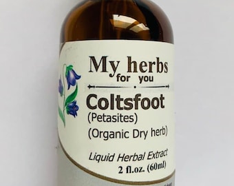 Coltsfoot (Organic Dry herb) tincture, Tussilago farfara