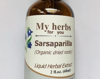 Sarsaparilla (Organic dry roots) tincture, Smilax