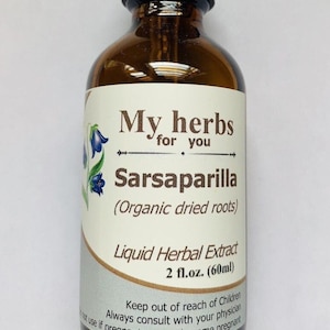 Sarsaparilla (Organic dry roots) tincture, Smilax