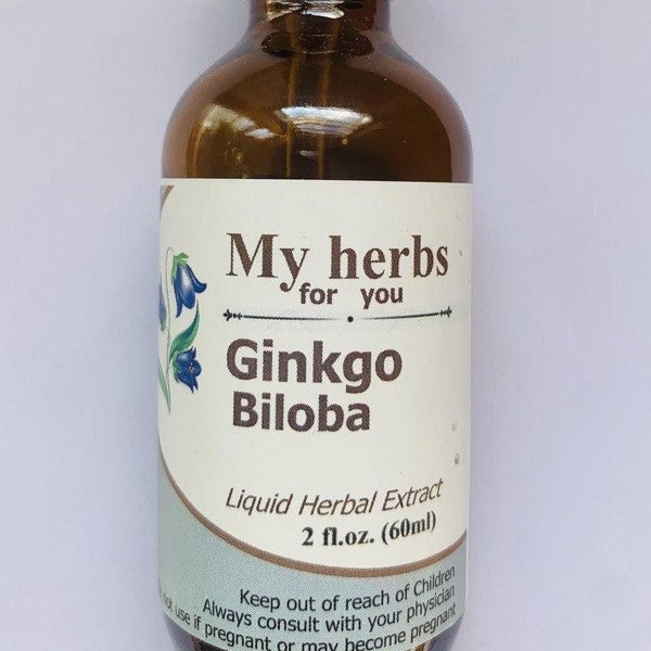 Ginkgo Biloba tincture, Organic