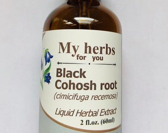 Teinture de racine d'actée à grappes noires, biologique (Cimicifuga racemosa)