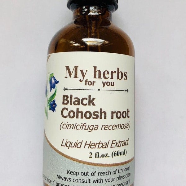 Black Cohosh root tincture, Organic (Cimicifuga racemosa)