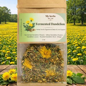 Fermented Dandelion Tea, Organic Herbal Tea