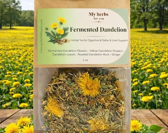 Fermented Dandelion Tea, Organic Herbal Tea