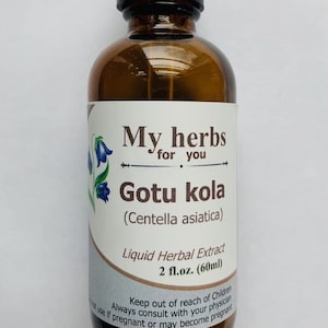 Gotu kola tincture, Centella asiatica