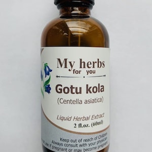 Gotu kola tincture, Centella asiatica