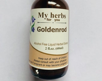 Goldenrod Glycerite, Organic (Alcohol free)