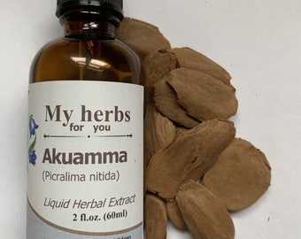 Tintura de semillas de Akuamma, Picralima nitida, Orgánica