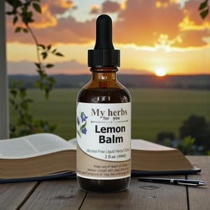 Lemon Balm Herbal Extract (Alcohol Free), Organic