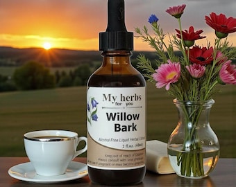 Willow Bark Herbal Extract (Alcohol Free), Organic