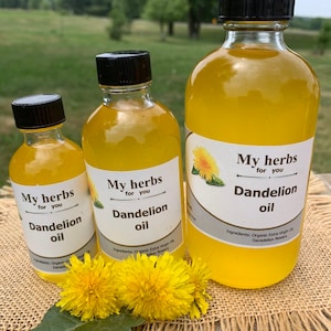 Dandelion flowers Oil, Organic