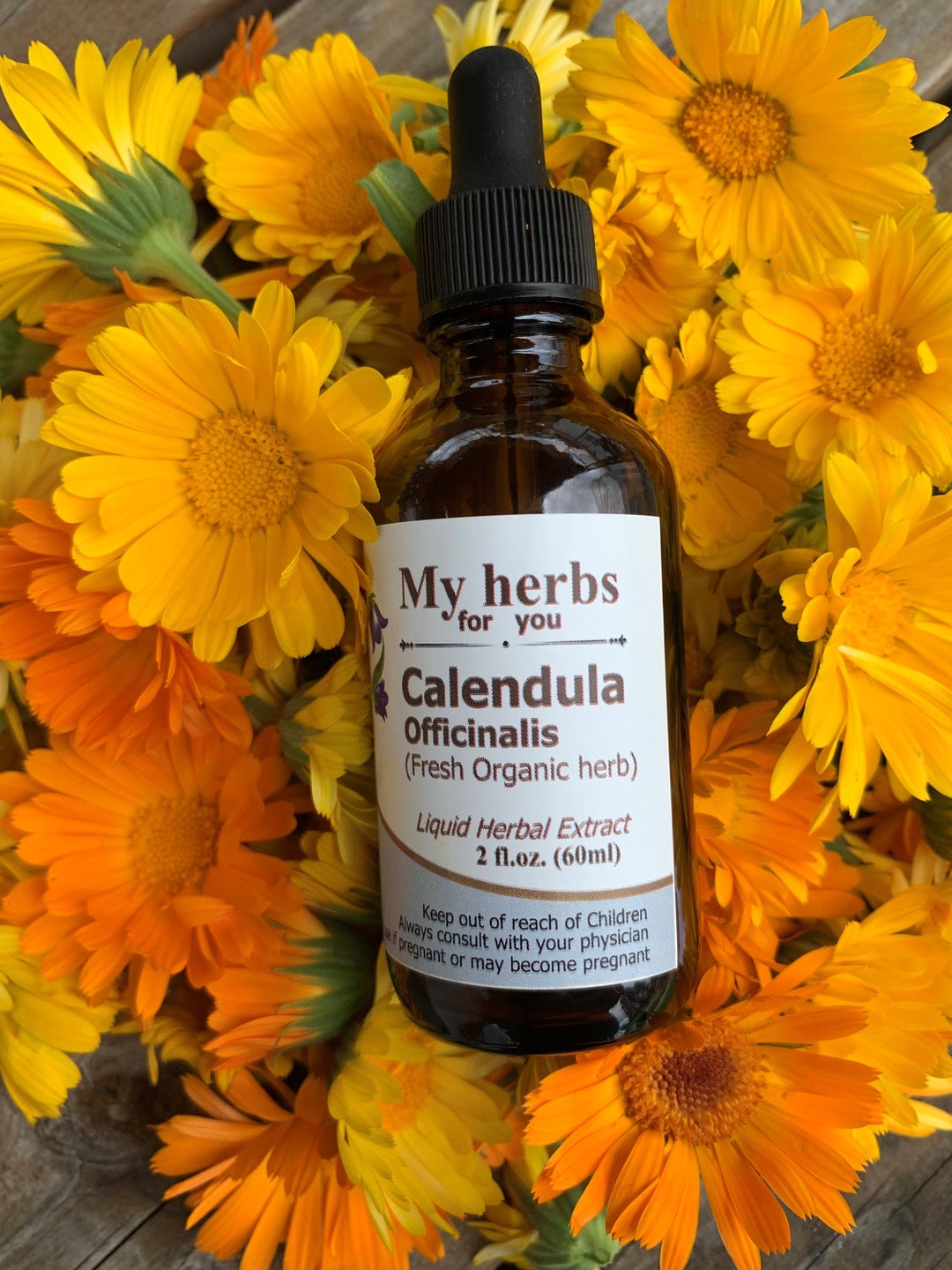 Calendula (fresh Organic Plant) Tincture, Marigold - Etsy